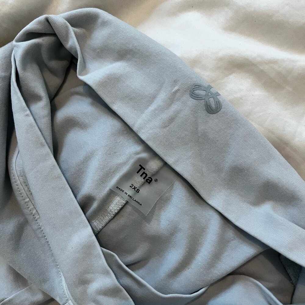 Aritzia TNA bike shorts - BUTTER Crossover Hi-Rise 5" Short in light blue